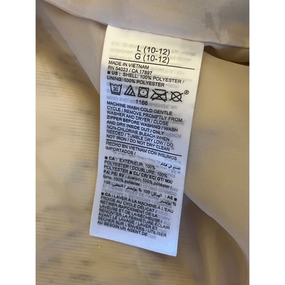 Old Navy Girls Leopard Faux Fur Hooded Jacket Size L 10 12 Winter Warm - Picture 8 of 8